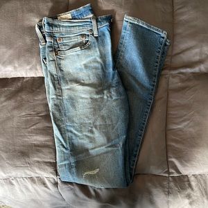 Levi’s Skinny Taper Factory Distressed Jeans